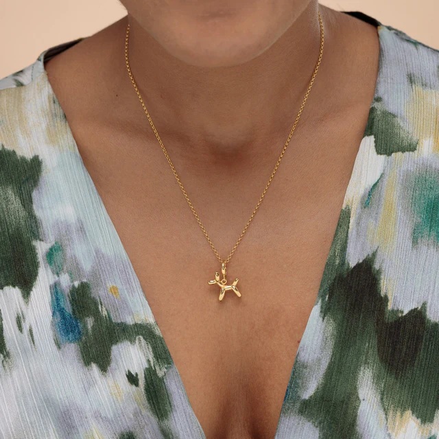 Balloon Dog Necklace – Playfully Chic Image 2